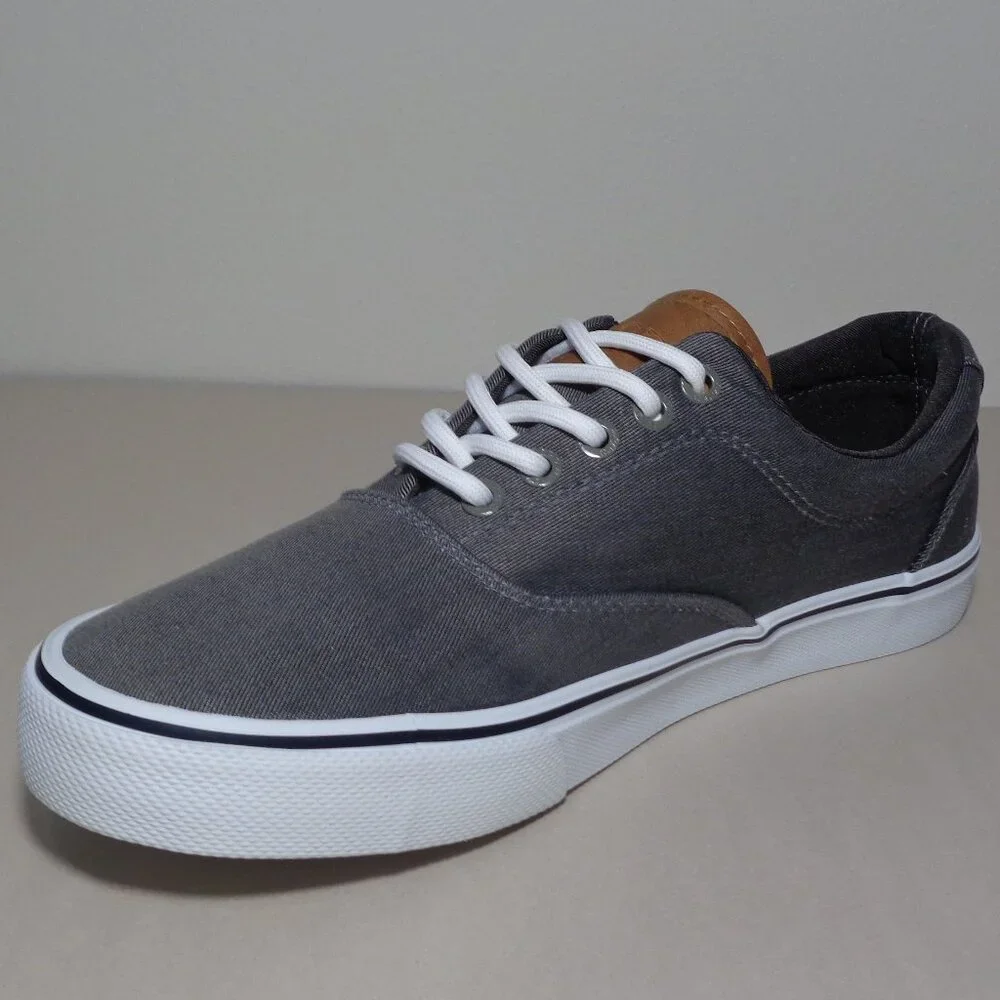 Izod Size 8.5 M / RANGLEY / Gray / Canvas / Casual Deck Sneakers New Men's Shoes